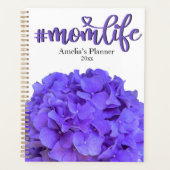 Lavender lila paarse bloemen bloemen #momlife planner (Voorkant)