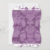 Lavender Lila uitnodiging tot huwelijk (Voorkant)