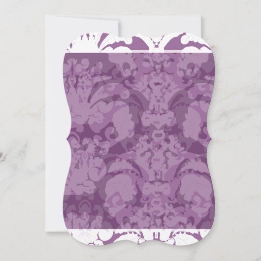 Lavender Lila uitnodiging tot huwelijk (Voorkant)