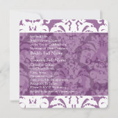 Lavender Lila uitnodiging tot huwelijk (Voorkant)
