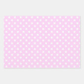 Lavender Lila White Stars Polka Dots Inpakpapier Vel (Voorkant)