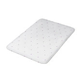 Lavender lila wit minuscule poladots patroon badmat (Gekanteld)