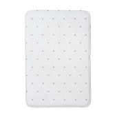 Lavender lila wit minuscule poladots patroon badmat (Voorkant Verticaal)