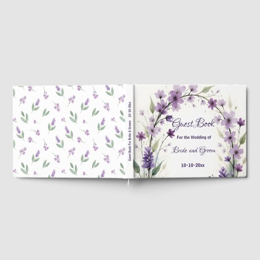 Lavender & Lilac Floral Arch Gastenboek (Volledig)