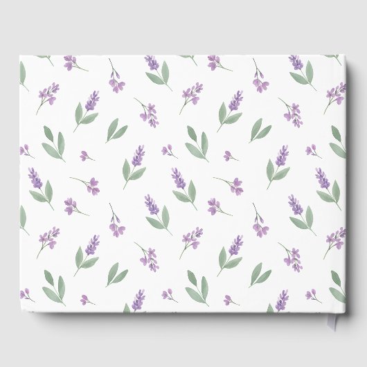 Lavender & Lilac Floral Arch Gastenboek (Achterkant)