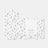 Lavender & Lilac Floral Arch Wedding Favor Boxes Bedankdoosjes (Uitgevouwen)