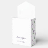 Lavender & Lilac Floral Arch Wedding Favor Boxes Bedankdoosjes (Geopend)