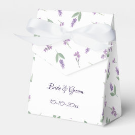 Lavender & Lilac Floral Arch Wedding Favor Boxes Bedankdoosjes