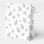 Lavender & Lilac Floral Arch Wedding Favor Boxes Bedankdoosjes (Achterkant)