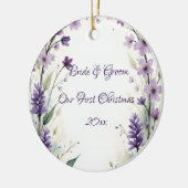 Lavender & Lilac Floral Arch Wedding  Keramisch Ornament (Links)