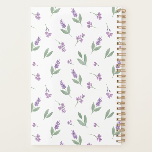 Lavender & Lilac Floral Arch Wedding Planner (Achterkant)