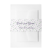 Lavender & Lilac Floral Arch Wedding Uitnodigingen Wikkel (Voorkant Voorbeeld)