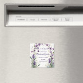 Lavender Lilac Floral Save the Date Magneet (Insitu (Vaatwasser))