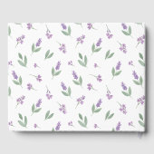 Lavender Lilac Floral Wedding Gastenboek (Achterkant)