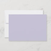 Lavender Lilac Purple Wedding Kindly Reply RSVP Kaartje (Achterkant)