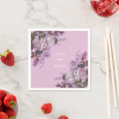 Lavender, Lilacs en Rozen, bruiloft Servet (Insitu)