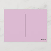 Lavender, Lilacs, Rozen, bruiloft Dank je Briefkaart (Achterkant)