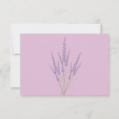 Lavender, Lilacs, Rozen, bruiloft RSVP Kaart (Achterkant)