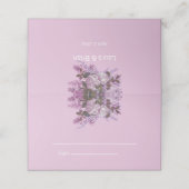 Lavender, Lilacs, Rozen, huwelijk Plaatskaartje (Buitenkant ongevouwen)