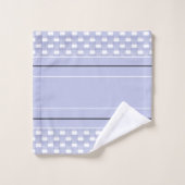 Lavender Lilies Controles Stripes Bad Handdoek (Wasdoekje)