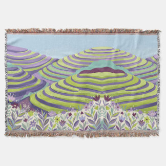 Lavender & Lime Tea Plantation Blanket Deken