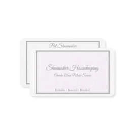 Lavender Linen Home & Personal Services Visitekaartje