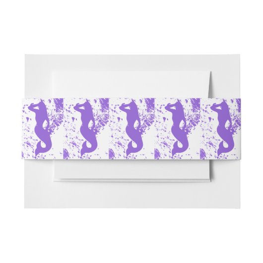 lavender look out mermaids uitnodigingen wikkel (Voorkant Voorbeeld)