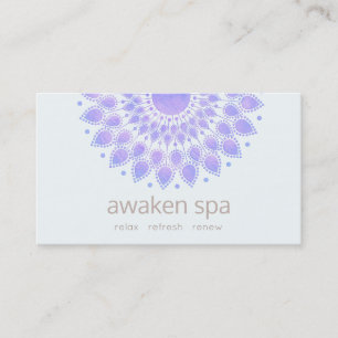Lavender Lotus Flower Natural Spa and Beauty Visitekaartje