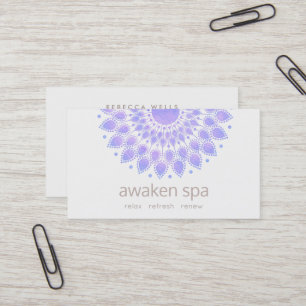 Lavender Lotus Flower Natural Spa and Beauty Visitekaartje