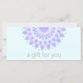 Lavender Lotus Flower Organic Spa Gift Certificate (Voorkant)