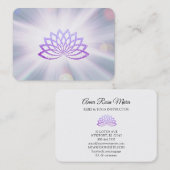 *~* Lavender Lotus Rays Reiki Healing Energy Visitekaartje (Voorkant / Achterkant)