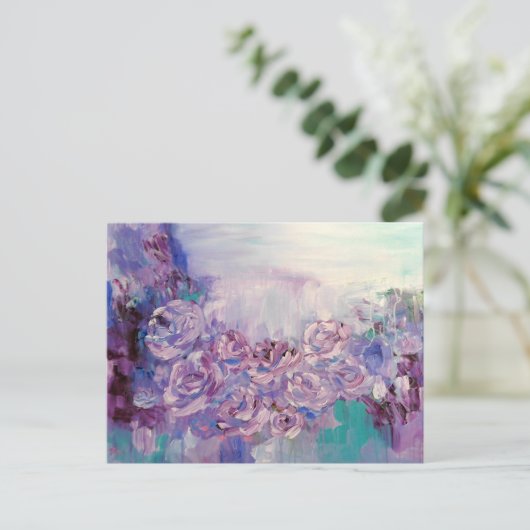 Lavender Love Briefkaart (Staand voorkant)