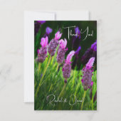 Lavender, Love & Devoding, Wedding Bedankkaart (Voorkant)