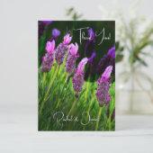 Lavender, Love & Devoding, Wedding Bedankkaart (Staand voorkant)