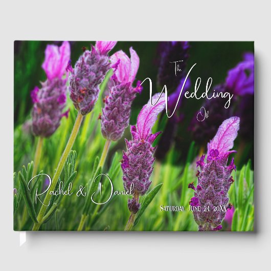Lavender, Love & Devoding, Wedding Gastenboek (Voorkant)