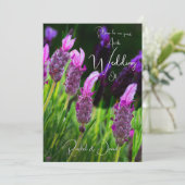 Lavender, Love & Devoding, Wedding Kaart (Staand voorkant)