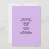 Lavender, Love & Devotion, Wedding Vrijgezellenfee Kaart (Achterkant)