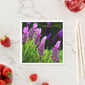 Lavender, Love & Devotion Yellow, bruiloft Napkins Servet (Insitu)