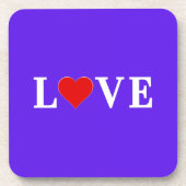 Lavender LOVE Elegant Stijlvol Bier Onderzetter (Voorkant)