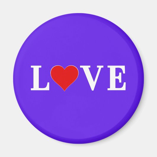 Lavender LOVE Elegant Stijlvol Magneet (Voorkant)