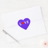 Lavender LOVE Hart Sticker (Envelop)