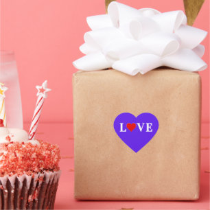 Lavender LOVE Hart Sticker