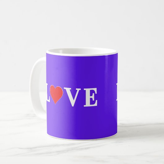 Lavender LOVE Koffiemok (Voorkant links)