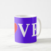 Lavender LOVE Modern Chic Elegant Koffiemok (Voorkant rechts)