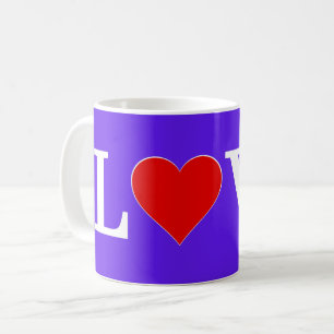 Lavender LOVE Modern Chic Elegant Koffiemok