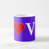Lavender LOVE Modern Chic Elegant Koffiemok (Center)