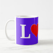 Lavender LOVE Modern Chic Elegant Koffiemok (Links)