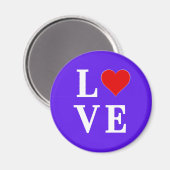 Lavender LOVE Modern Chic Elegant Magneet (Voorkant / Achterkant)