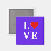 Lavender LOVE Modern Chic Elegant Magneet (Voorkant / Achterkant)