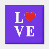 Lavender LOVE Modern Chic Elegant Magneet (Voorkant)